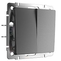 Выключатель без рамки Werkel 2-кл. графит матовый картинка